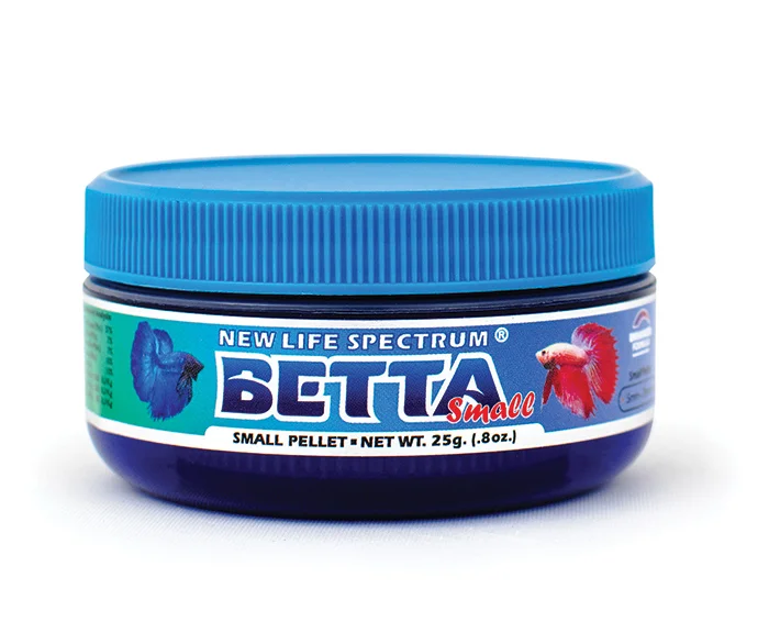 Container of New Life Spectrum Betta pellets